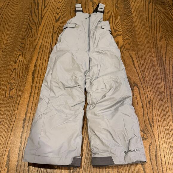 Columbia Kids Boys Gray Black Ski Bib Snow Pants Winter Overalls Size XS/6/7 - Picture 1 of 10